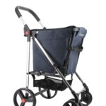 Rolser Basket Tweed 4 Big Wheel 2 Swivelling Foldable Shopping Trolley